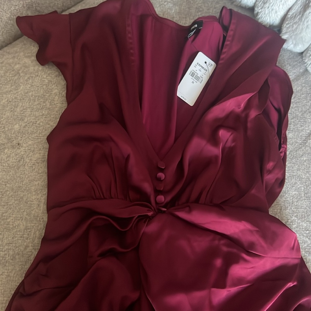 Express burgundy Mini Dress